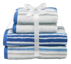HOME - 4 Piece - Towel Bale - Stripes